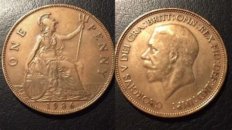 1936 1 penny value